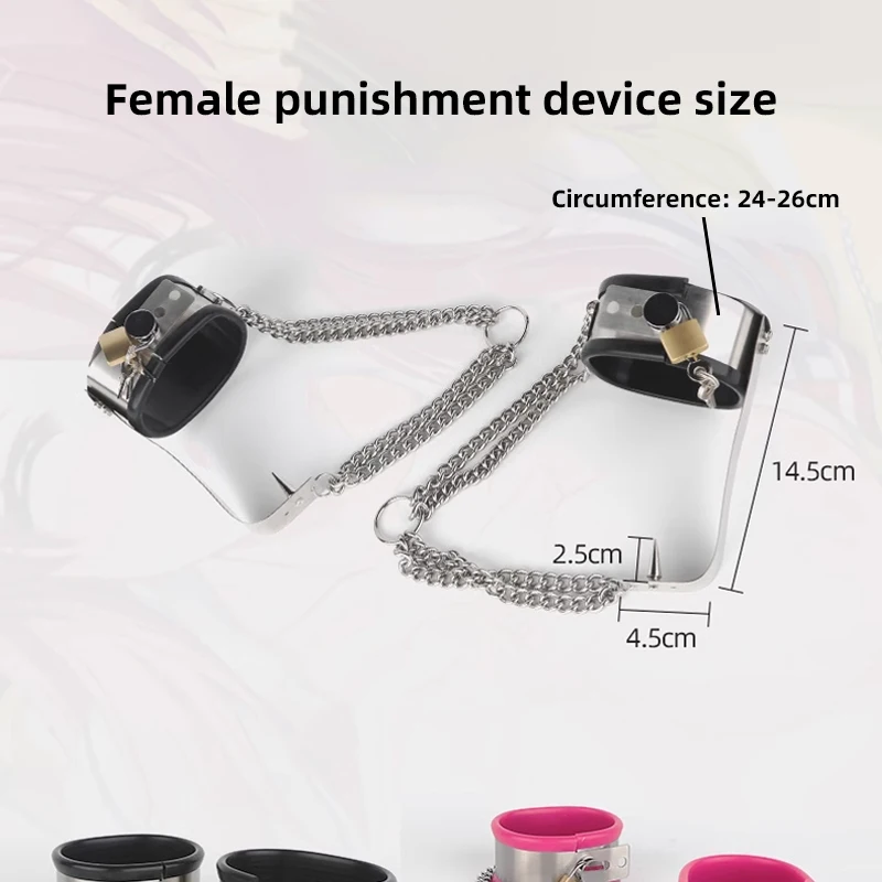 SM fetish ankle cuffs, punishment device, master-slave tasks, punishment props, male and female training, adult sexual products