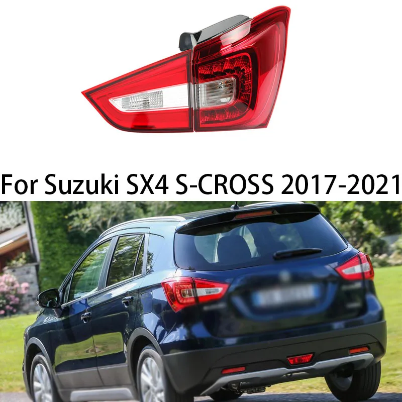 

For Suzuki SX4 S-CROSS 2017-2021 Car LED Tail Light Brake Reverse Turn Signal Warning Fog Lamp Taillight