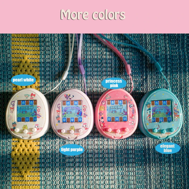 Tamagotchi-juguetes electrónicos para mascotas, pantalla a Color, carga USB, consola Virtual interactiva para niños y niñas