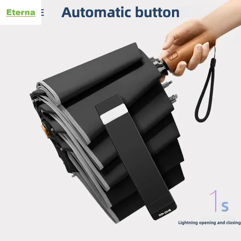 Automatic Reverse Folding Umbrella Windproof Reinforced Anti-rebound Sun & Rain for Men Women