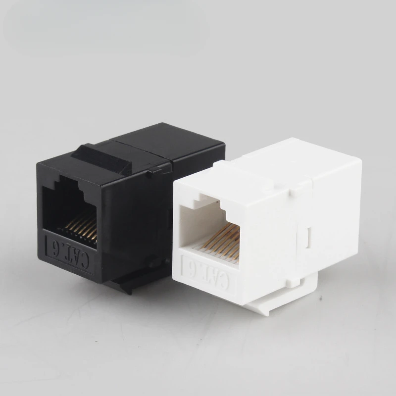 10PCS Through six types of network module 8P8C computer module RJ45 information panel socket CAT6 through