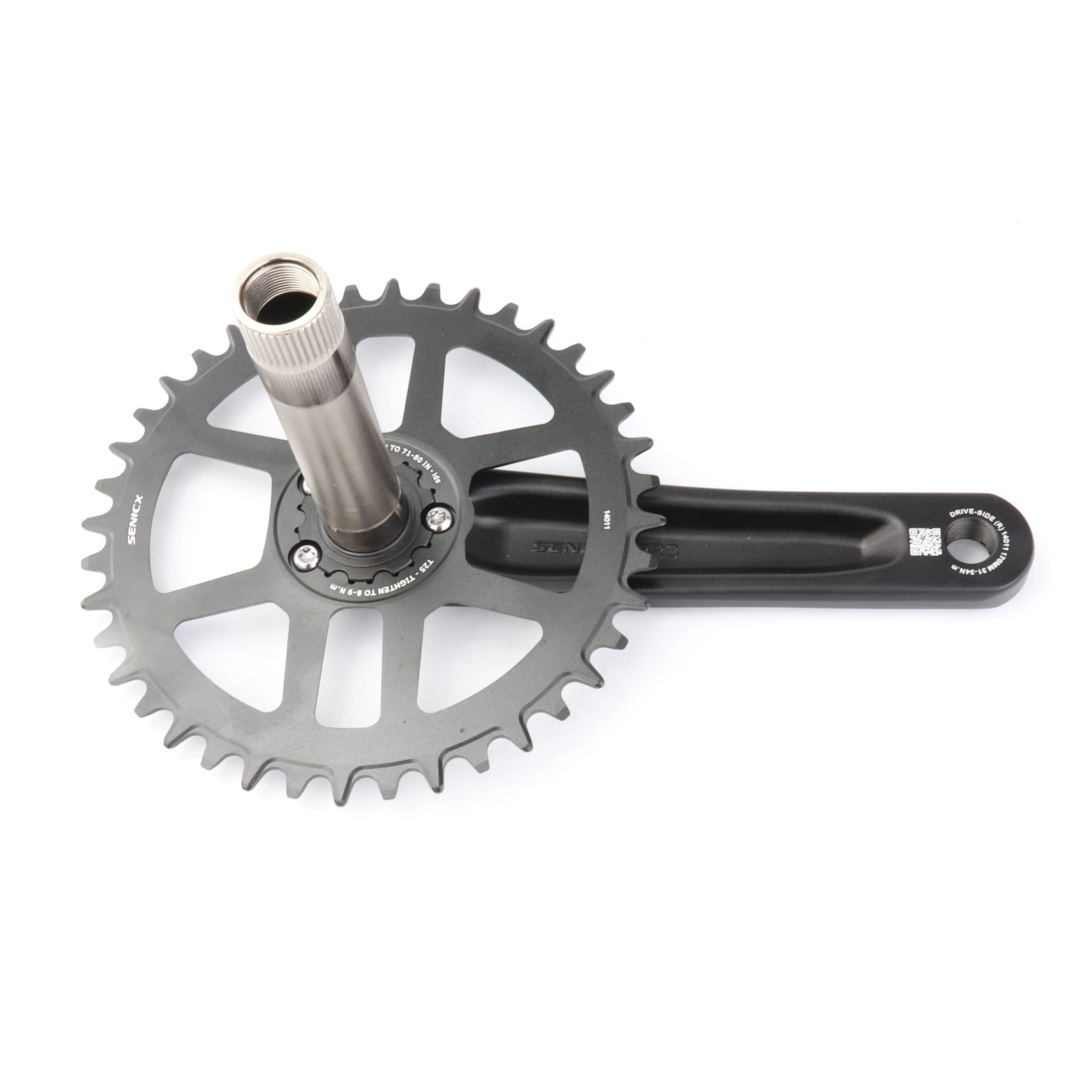 Senicx Gravel Bike Crankset 40/40T165mm 170mm 175mm Crank 10/11S