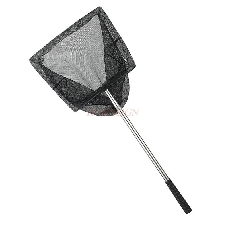 Children's retractable small fish fishing net stainless steel fishing net pocket square insect catching net