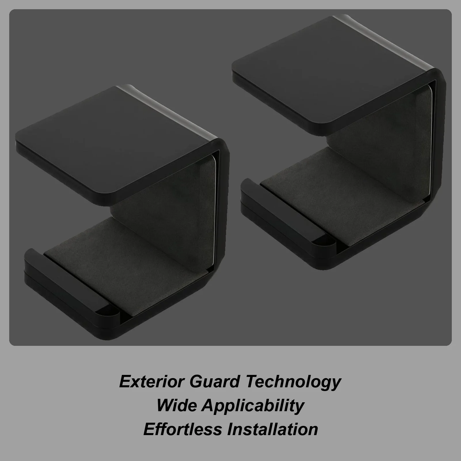 

2pcs Hockey Stick Wall Mount Horizontal Display Holder with Anti-Scratch Protection for Organizing Gear in Room Garage Sports