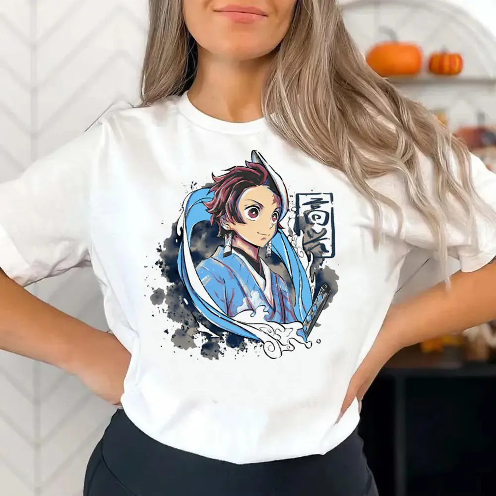 

Demon Slayer Kanao Tsuyuri T-shirt Girl Graphic Aesthetic Colorful Comfortable Kawaii Women Breathable Digital Harajuku Vintage