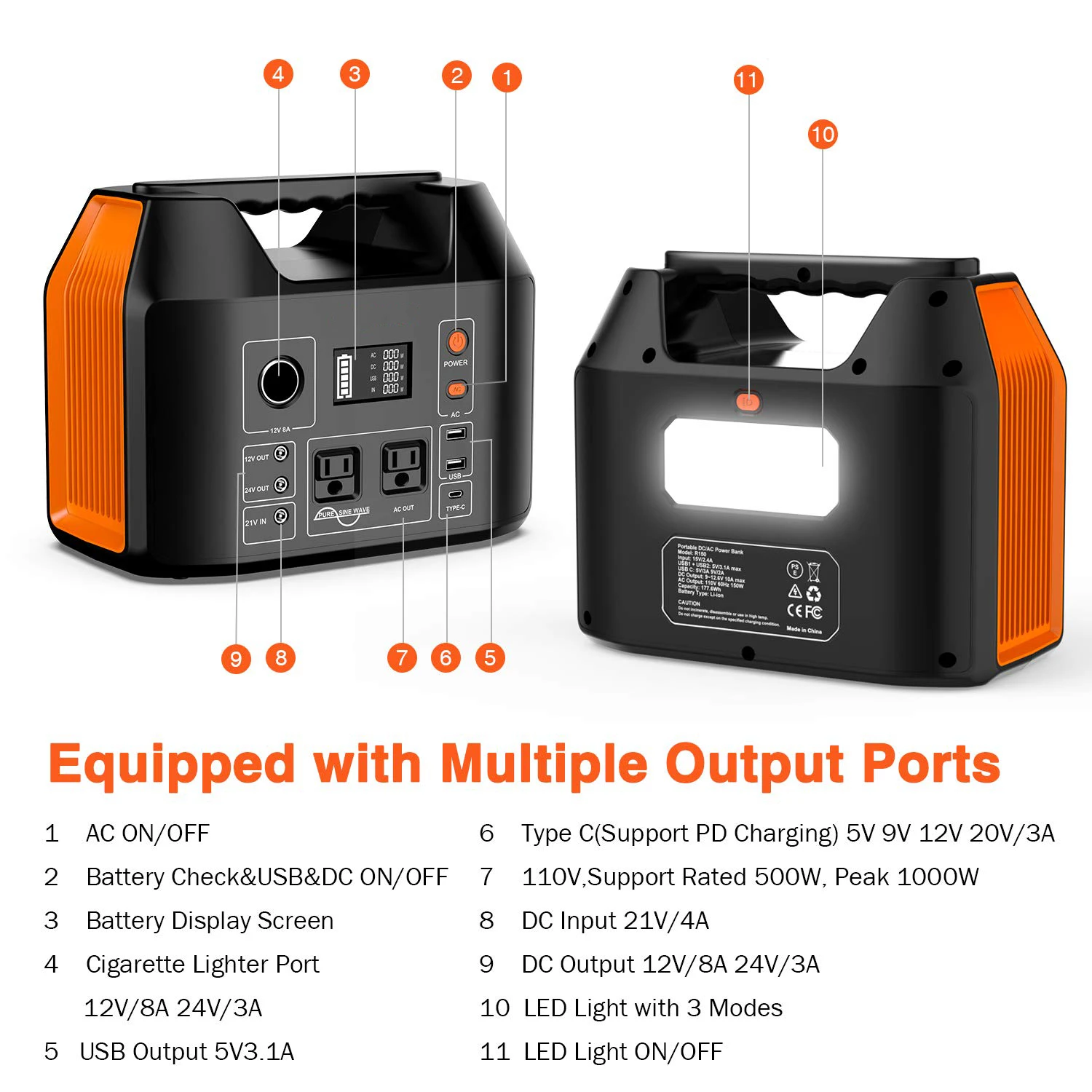 محطة طاقة محمولة 500 واط، تعمل - مراجعة Outdoor Power Bank وسعره