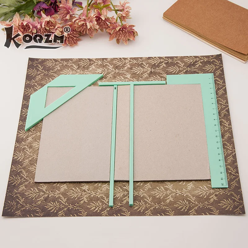 Bookbinding Easy Scrapbooking Tool Plastic Positioner Ruler For Efficient Production Convenient Binding Device For Handbook