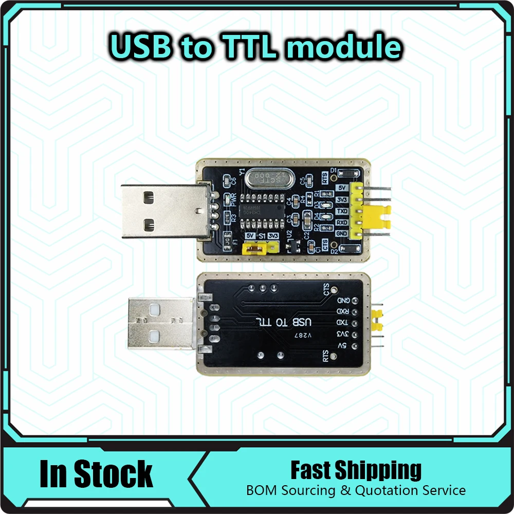 CH340 Module Instead of PL2303 CH340G RS232 to TTL Module Upgrade USB to Serial Port In Nine Brush Plate for arduino Diy Kit