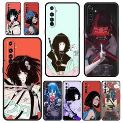 For Realme 10 9 8 5G 7 6 GT2 Pro Plus 9i 8i C21 C11 C25 C35 Japanese Style Anime Girl Phone Case For Realme GT Neo 2 3 3T Cover