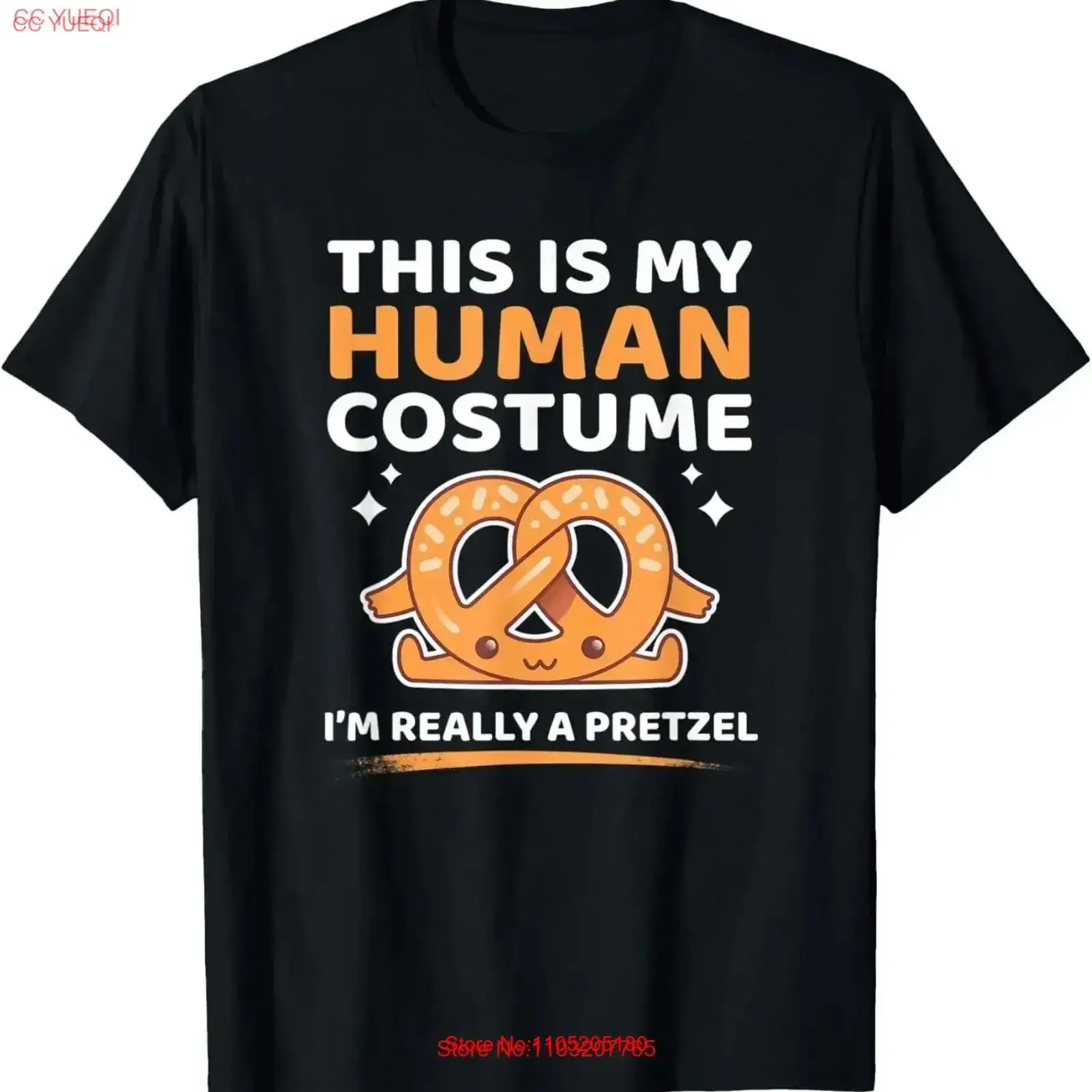 This Is My Human Costume I'm Really A Pretzel Halloween T Shirt vintage Washed Stylish designer clothes Versatile graphic Soft