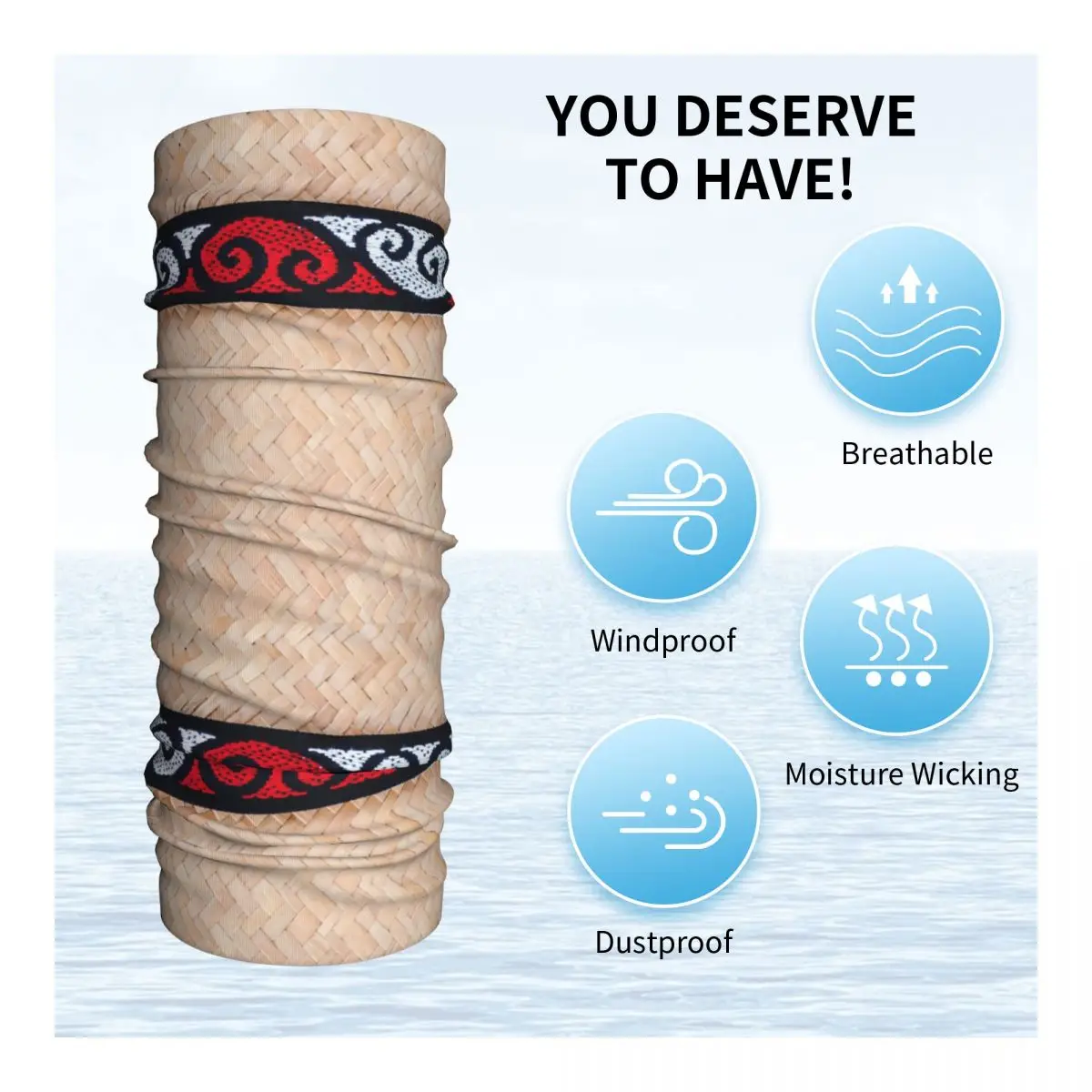 NZ Maori tradizionale Kete inverno fascia scaldacollo uomo donna sci caccia tubo sciarpa nuova zelanda viso Bandana ghetta