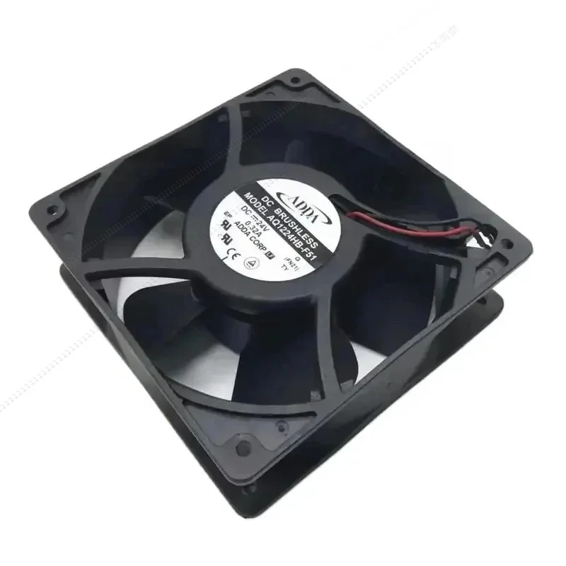 

W ADDA AD1224HB-F51 DC 24 В 0,32 А 120x120x38 мм 2-проводной охлаждающий вентилятор для сервера