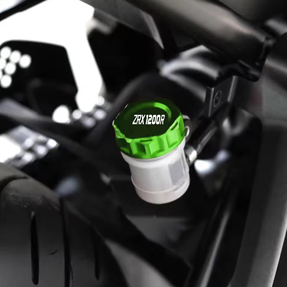 

Motorcycle FOR KAWASAKI ZRX1200R 2001 2002 2003 2004 2005 ZRX1100 1999~2008 Rear Brake Fluid Tank Cap Cover Oil Tank Reservoir