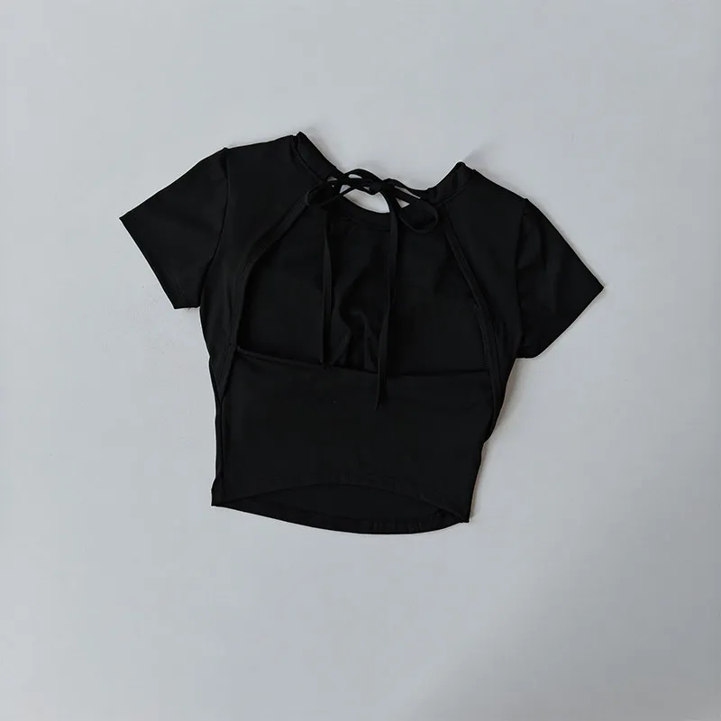Großhandel Damen Gepolstertes Langarm-Yoga-Shirt mit Schönem Rücken, Gym-Bluse, Pilates, Fitness, Laufen, Workout, Sport-Top – Detail 8