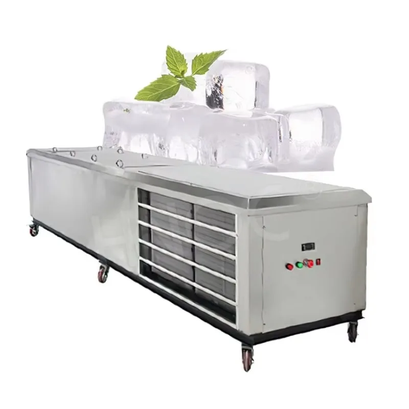 Large Scale Commercial Durable Transparent Clear Ice Cube Machine 2 Ton 5 Ton Customized