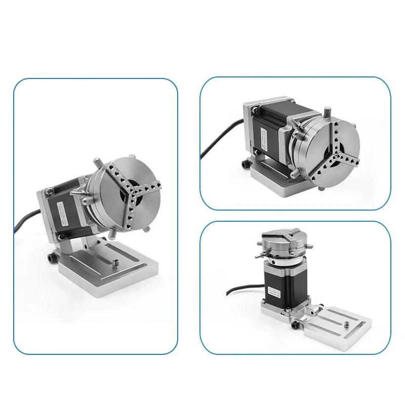 Rotary Axis 90 Degree Angle Adjust for Fiber Laser Ring Jewelry Gold Engraving Machine