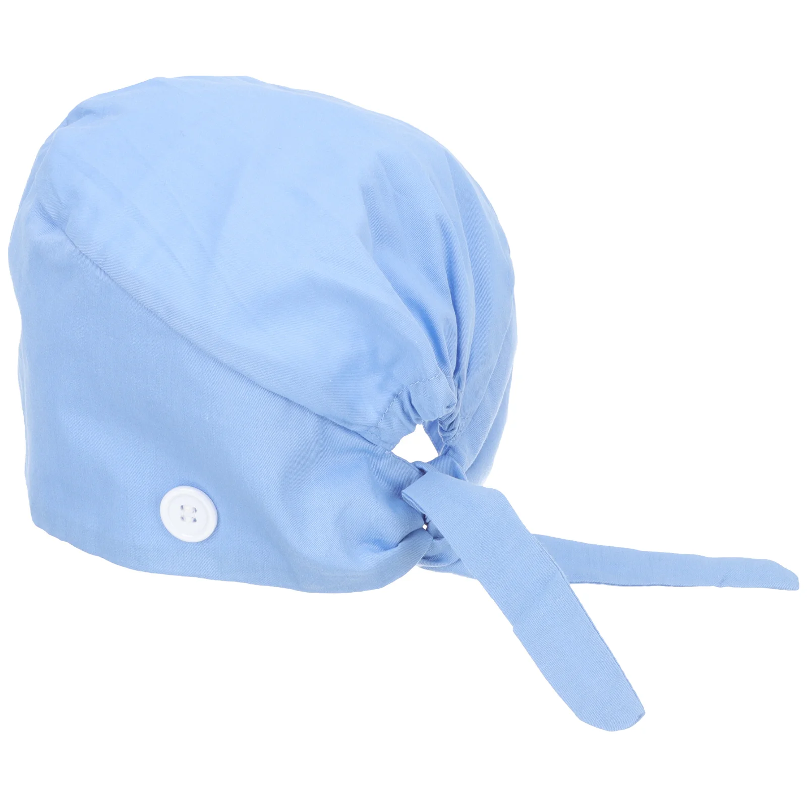 

Adjustable Chef Women Cotton Button Sweatband Breathable Mens Scrub Cap Nurse Working Hat Hair Covers Tie Back Hat