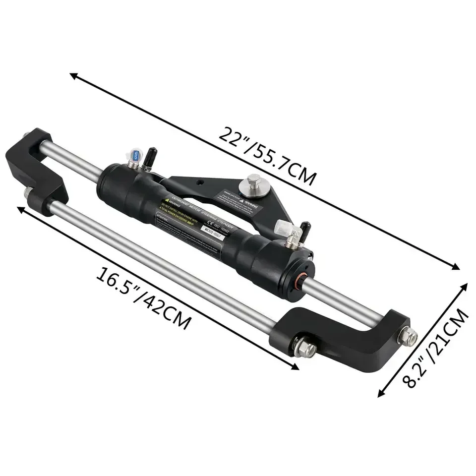 New Design Little Dolphin Hydraulic Boat Outboard Steering Marine Steering System Kit Cylinder Helm 300HP