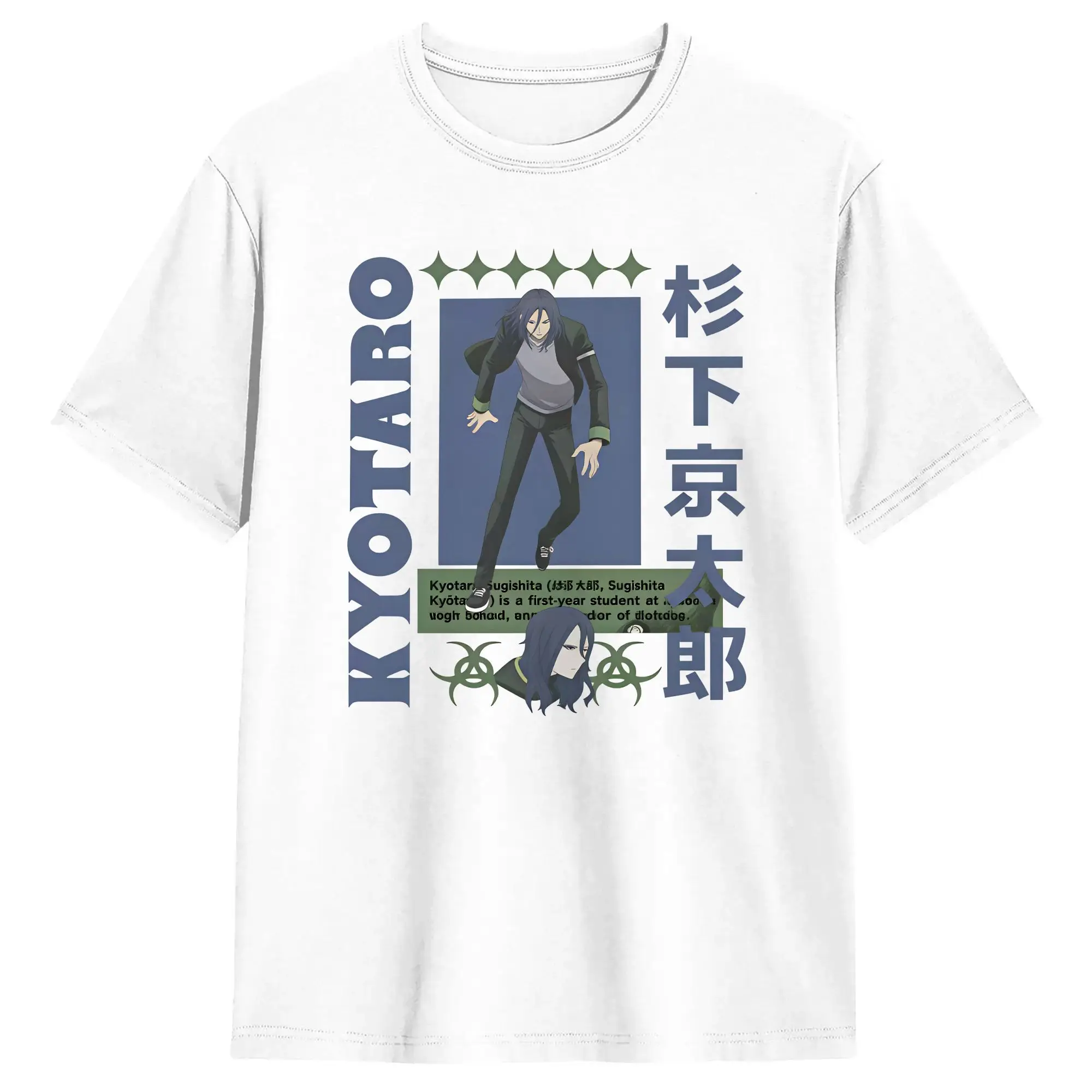 Men's Ren Kaji T Shirts Wind Breaker Pure Cotton Tops Vintage Short Sleeve Crewneck Tee Shirt Original T-Shirt