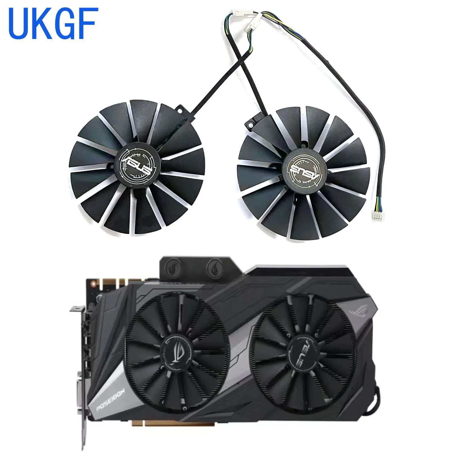 

Brand new 95MM 4PIN T129215SM GTX1080TI GPU fan for ASUS GeForce GTX1080ti ROG POSEIDON Platnium graphics card replacement