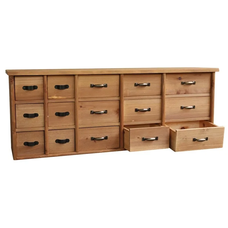 

Handmade Wood Cabinet with Many Small Drawers, Desktop Organization