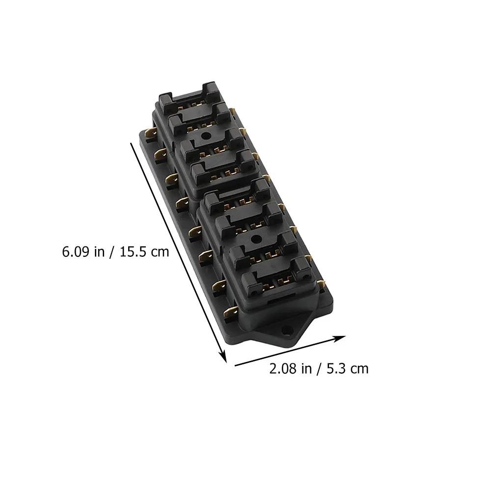 

1 Set 8 Way Car Fuse Box Holder Transparent Cover For Auto Fuse Block 2A-35A Terminal Connector Dust Waterproof Car Supplies