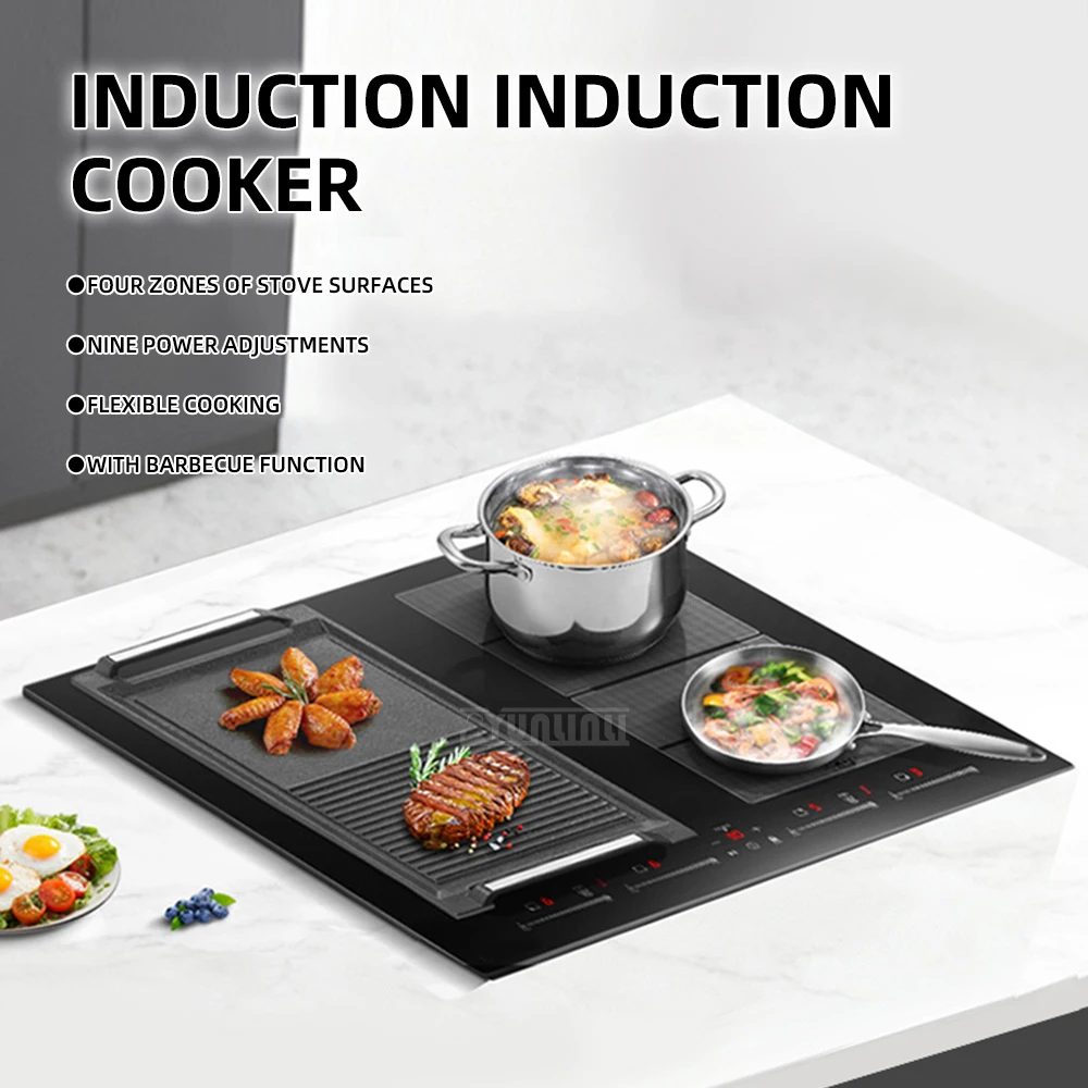 60cm Induction Cooker Flexible Cooking Multi Gear Adjustment Home Appliance for Efficient Kitchen Use