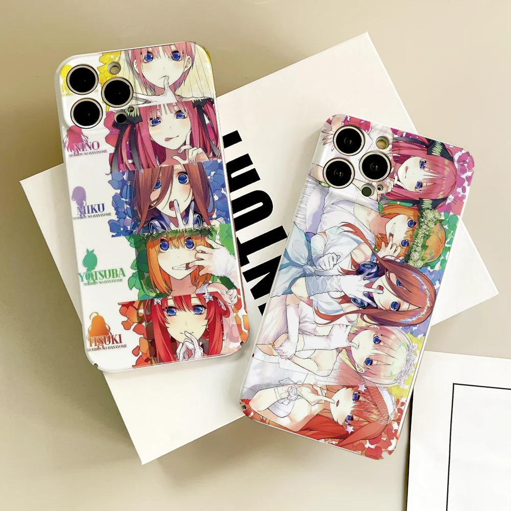 

ANIEM The Quintessential Quintuplets phone caseFor IPhone 16 15 14 13 12 11 Plus Pro Max Mini Precise Hole Matching Film Covers