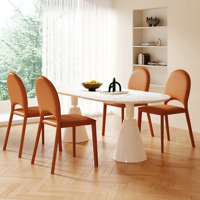 Modern Beautiful Dining Chairs Faux Leather Pink White Nordic Chair Vintage Plastic Sillas De Comedor Fantastic Furniture