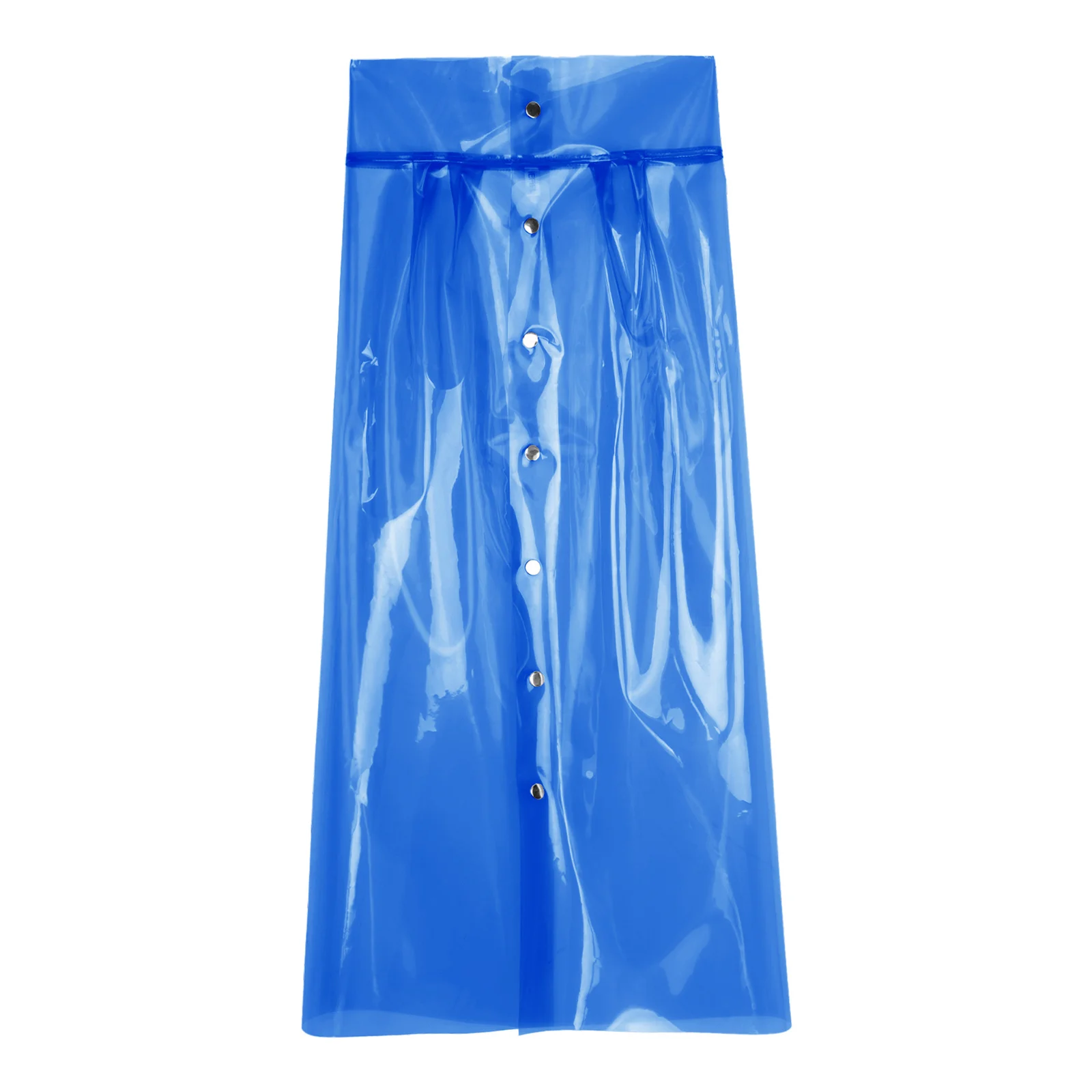 

Women Fashion SeeThrough Pvc Skirt Waterproof High Waist Bodycon Pencil Skirt Cover Up Midi Skirt for Rave Party Cosplay Costume