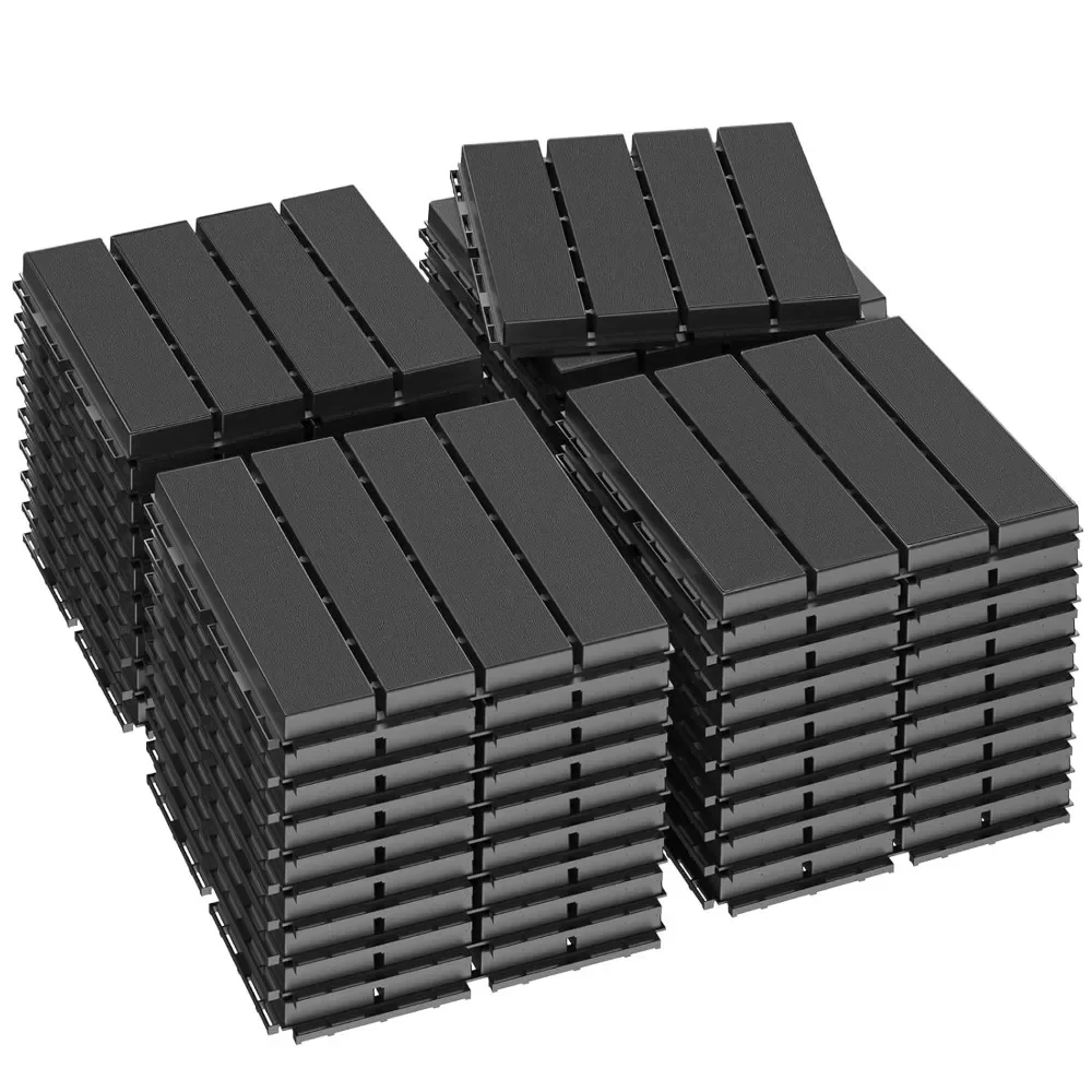 Plastic Interlocking Deck Tiles,36 Pack Patio Deck Tiles,12