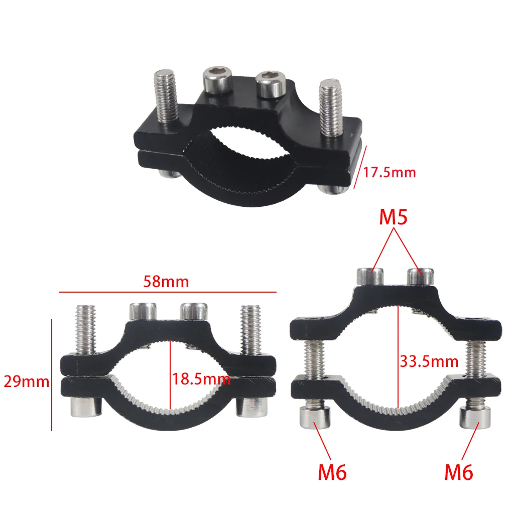 Lenker M6 Feste Schraube Fahrrad Radfahren Clip Clamp Taschenlampe Halterung LED Front Licht Halter Motorrad Fahrrad Zubehör – Detail 5