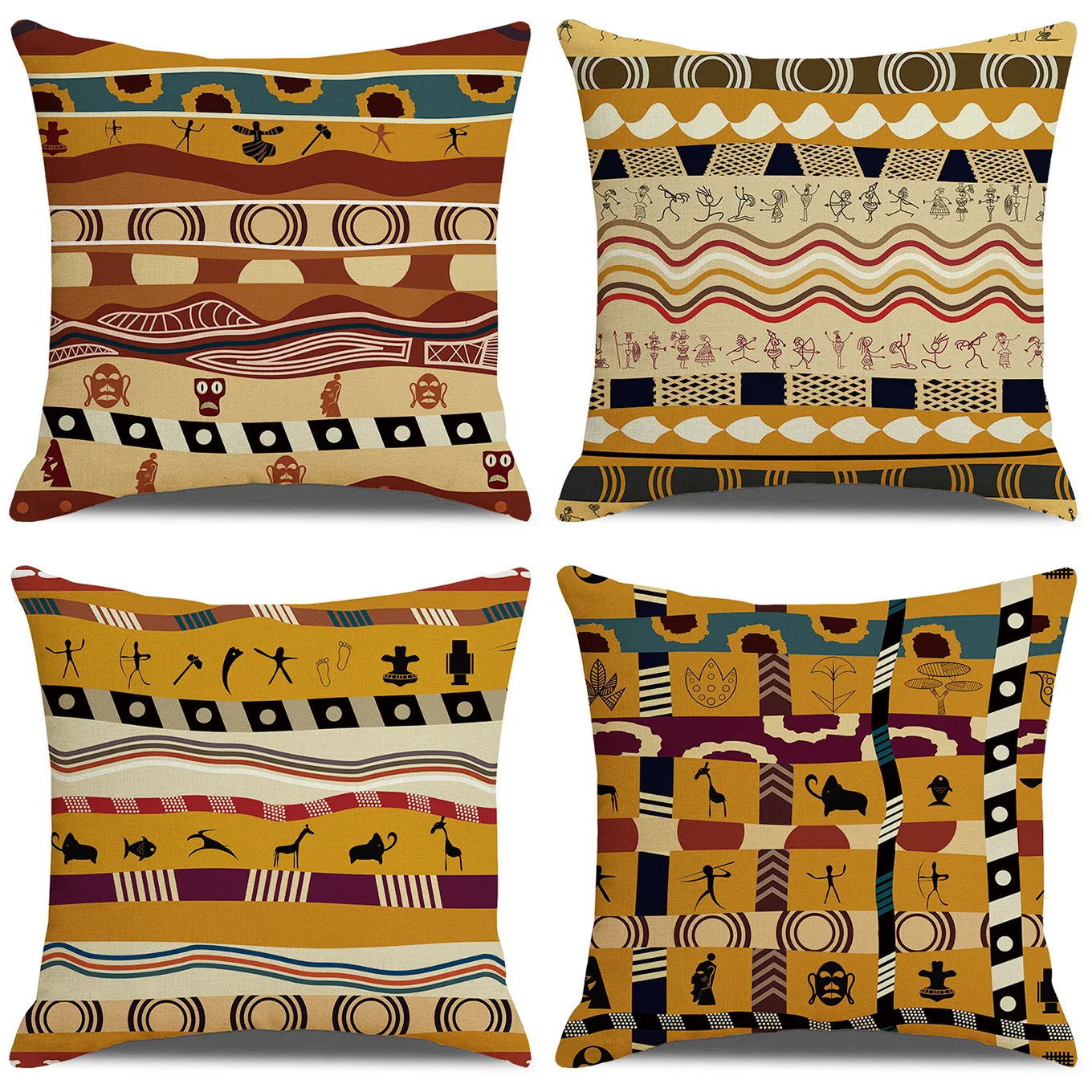 

African Ethnic Pillow Case Boho Geometry Pillowcase for Bed Sofa Living Room Decor Home Decoration Modern Throw Pillow cover