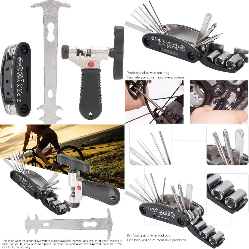 

Compact, Lightweight, and Essential Bike Tool Kit - Perfect Must-Have for All Cyclists! Efficient and Ideal for Smooth Riding on