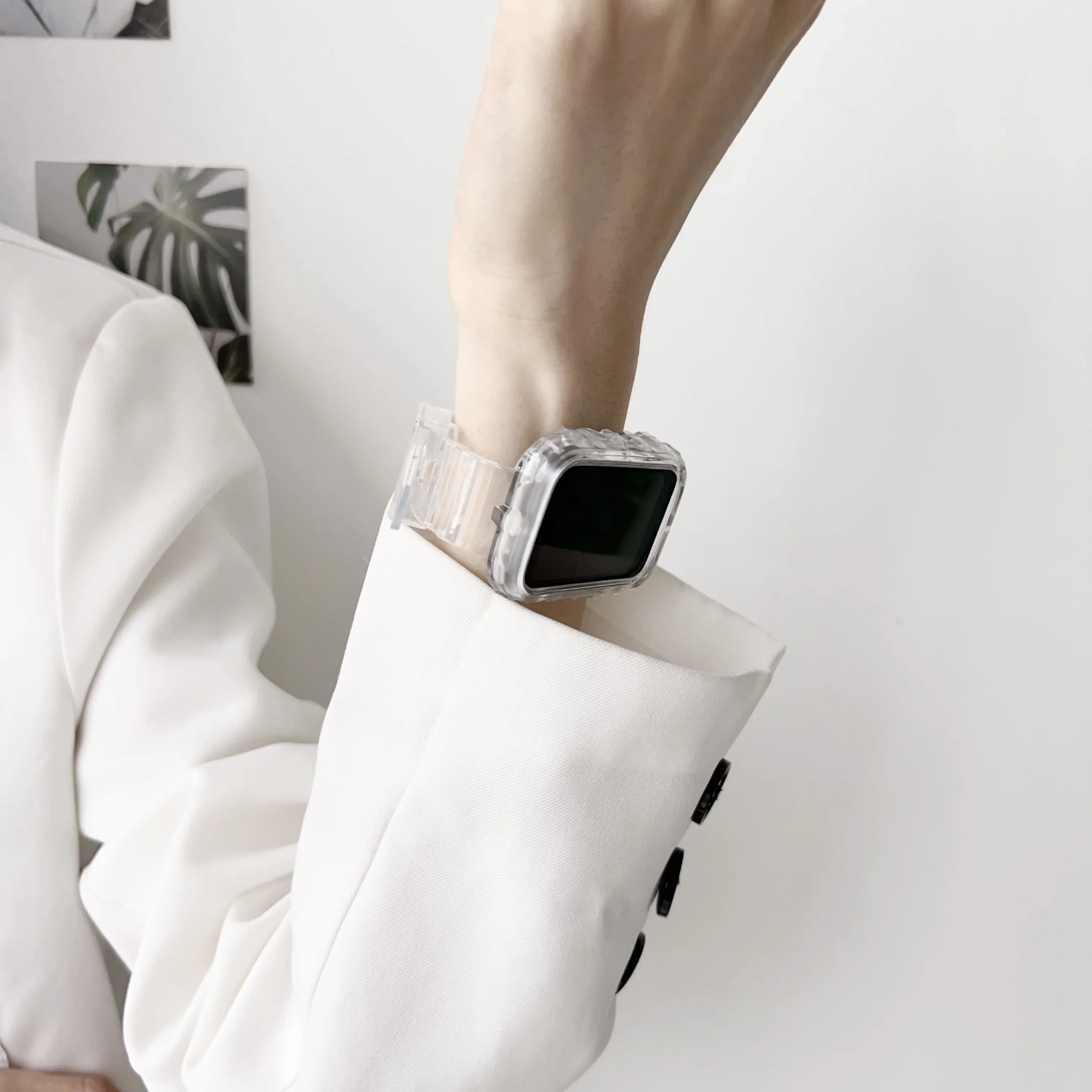 Silicone Strap+Case for Xiaomi Mi Band 7 8 Pro Transparent Bracelet Soft TPU Wristband Replacement Belt Smart Watch Accessories