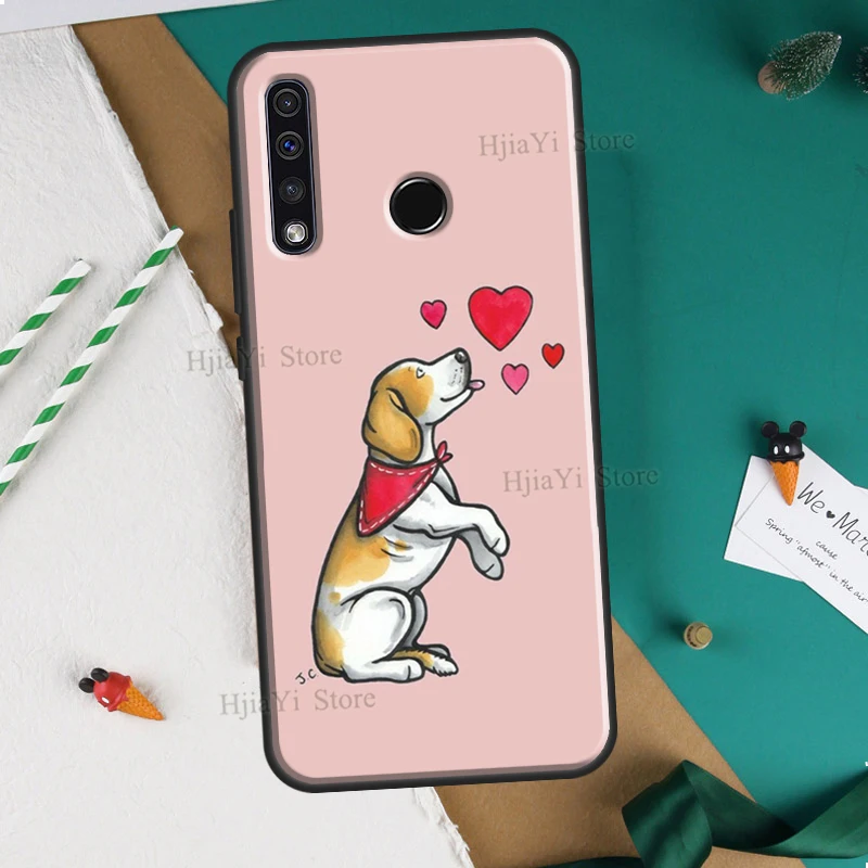 Beagle Floral Dog Cover For Huawei Honor 10 Lite 9 20 10i 8X 9X 10X Lite 8A 9A 8S 9S 4C 6C 7C 7A Pro Cover