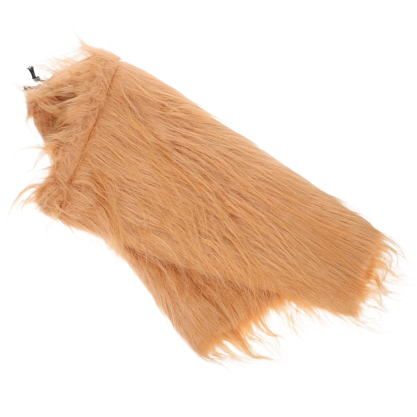 

Pet Dog Lion Neckchief Collar Brown Durable Synthetic Hair Adjustable Elastic Band Party Festival Costume Pet Dog
