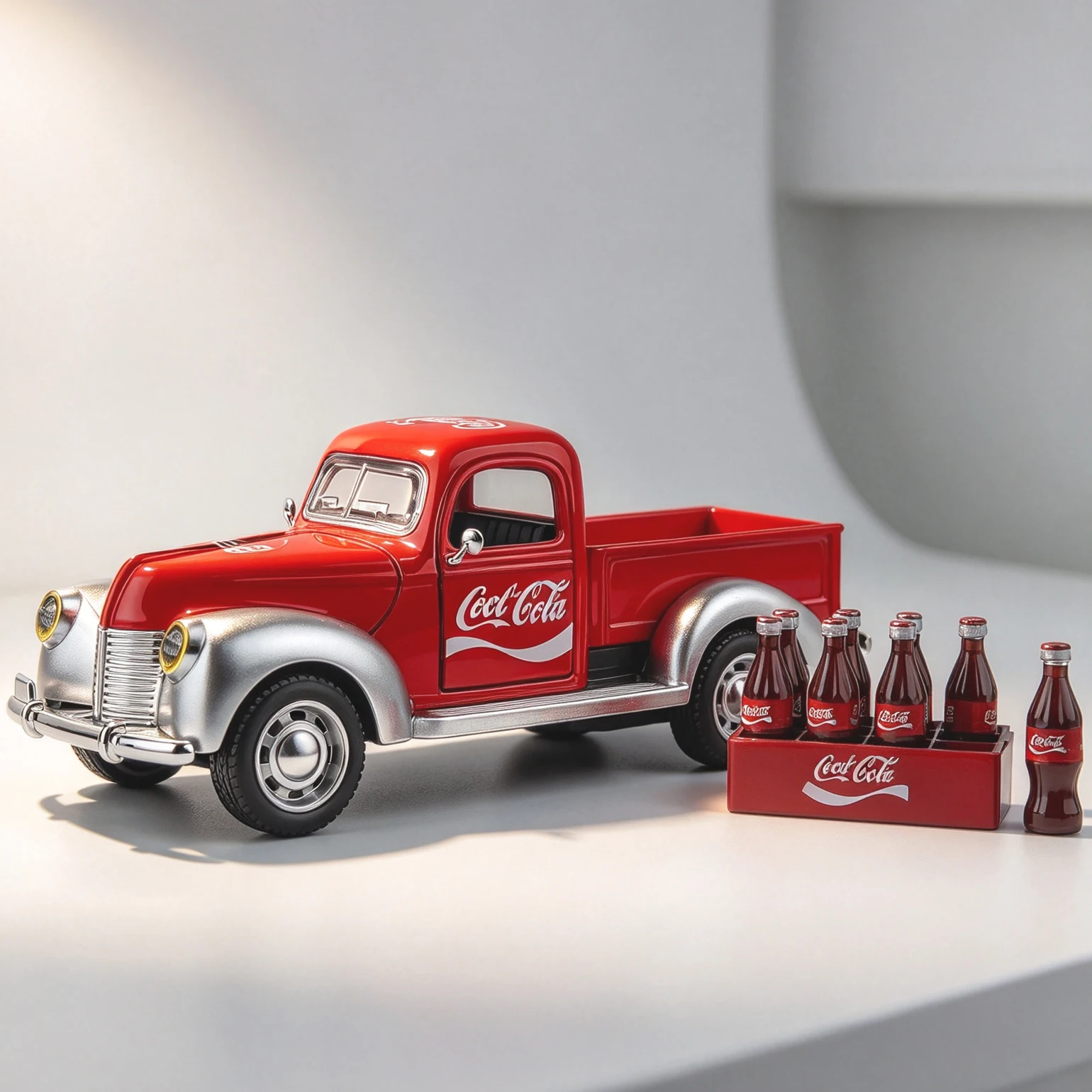 Australian Order Tail Goods Alloy  Pickup Car Coca-Cola Model Toy Car Collectible Realistic Metal Diecast Vehicle Model