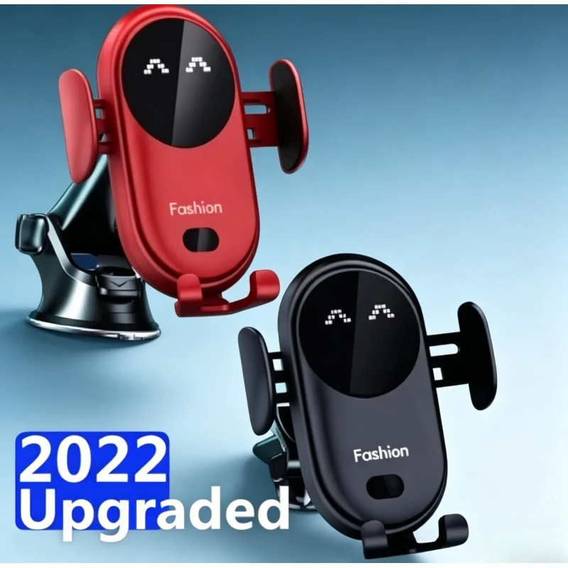 Infrared Sensor Fast Charging Car Wireless Charger Phone Holder for iPhone 17 16 15 14 13 12 11 XR Samsung S23 S22 Xiaomi