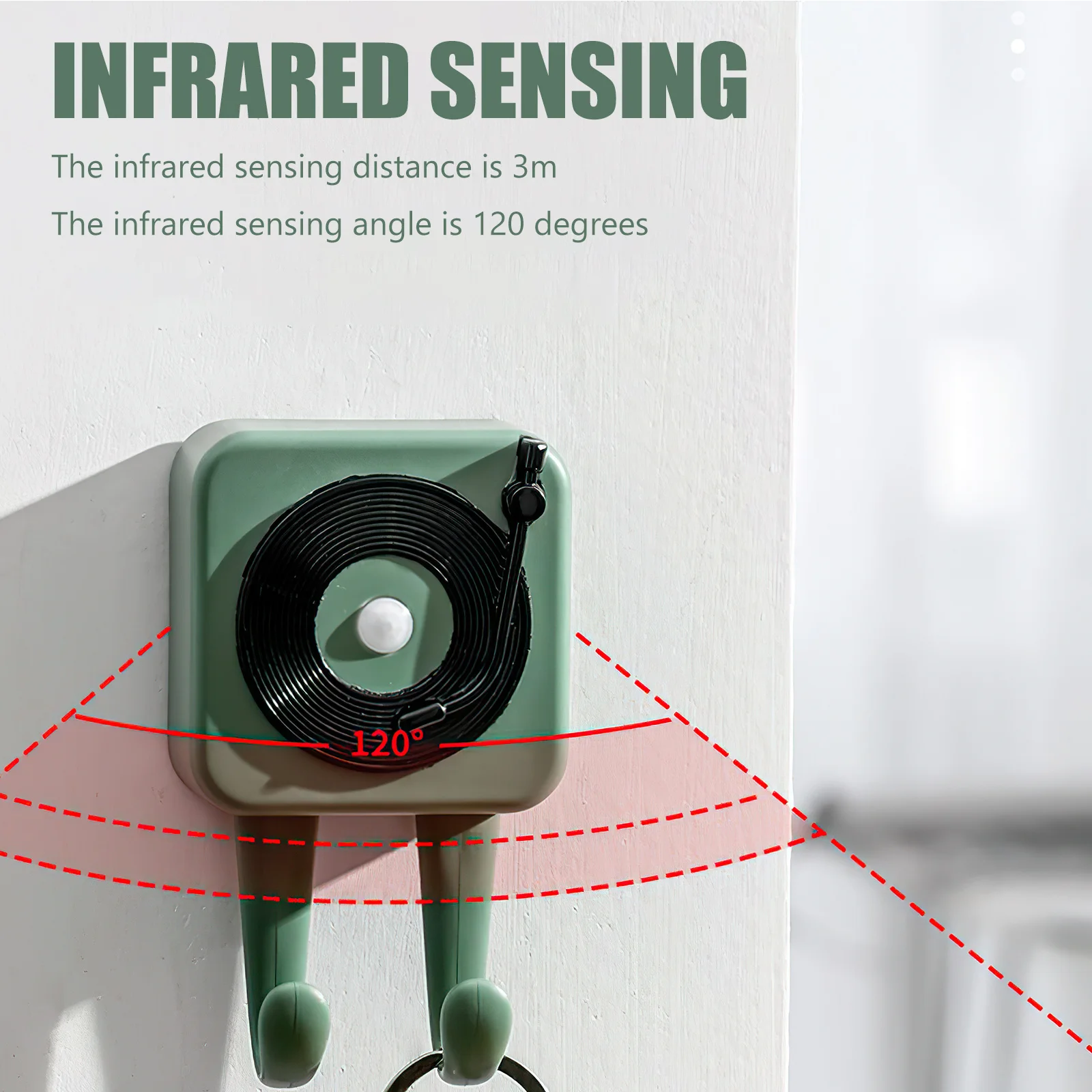 مكافحة خسر إنذار الأشعة تحت الحمراء التعريفي تذكير صوتي الحائط مفتاح حامل الذكية الاستشعار المنشط المطالبة لتخزين المفاتيح