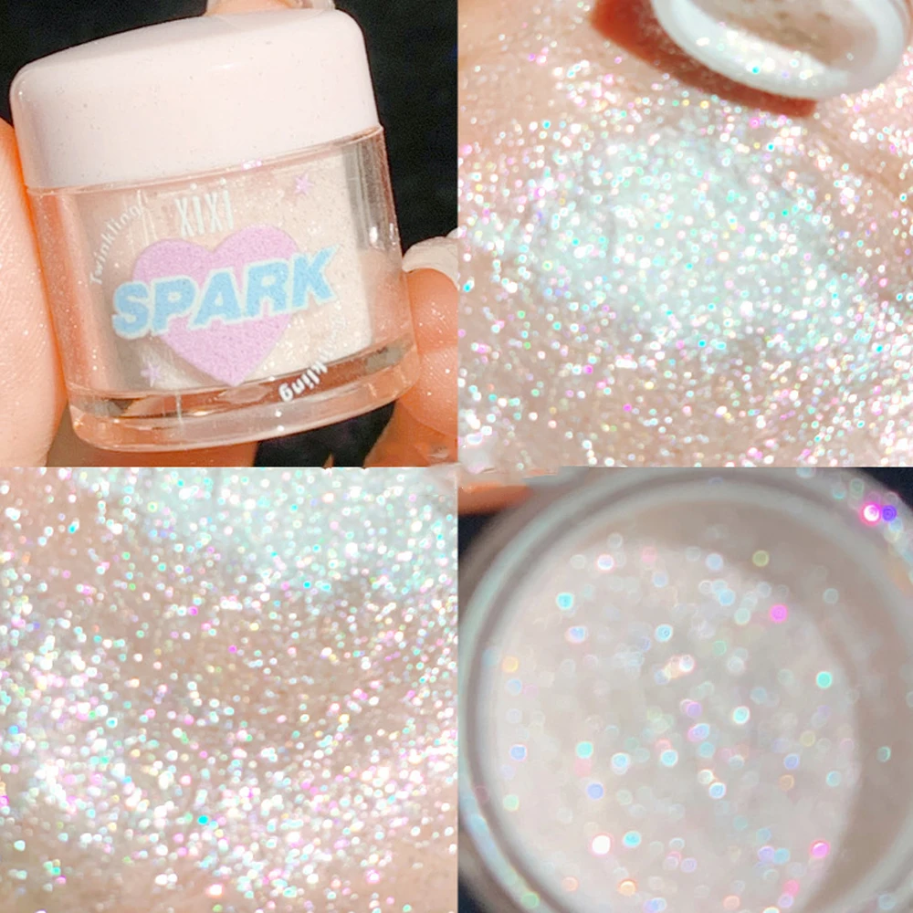 Explosion Flash Highlighter Powder Waterproof High Gloss Glitter Body Bronzer Highlight Natural Brightening Fairy Shiny Powder