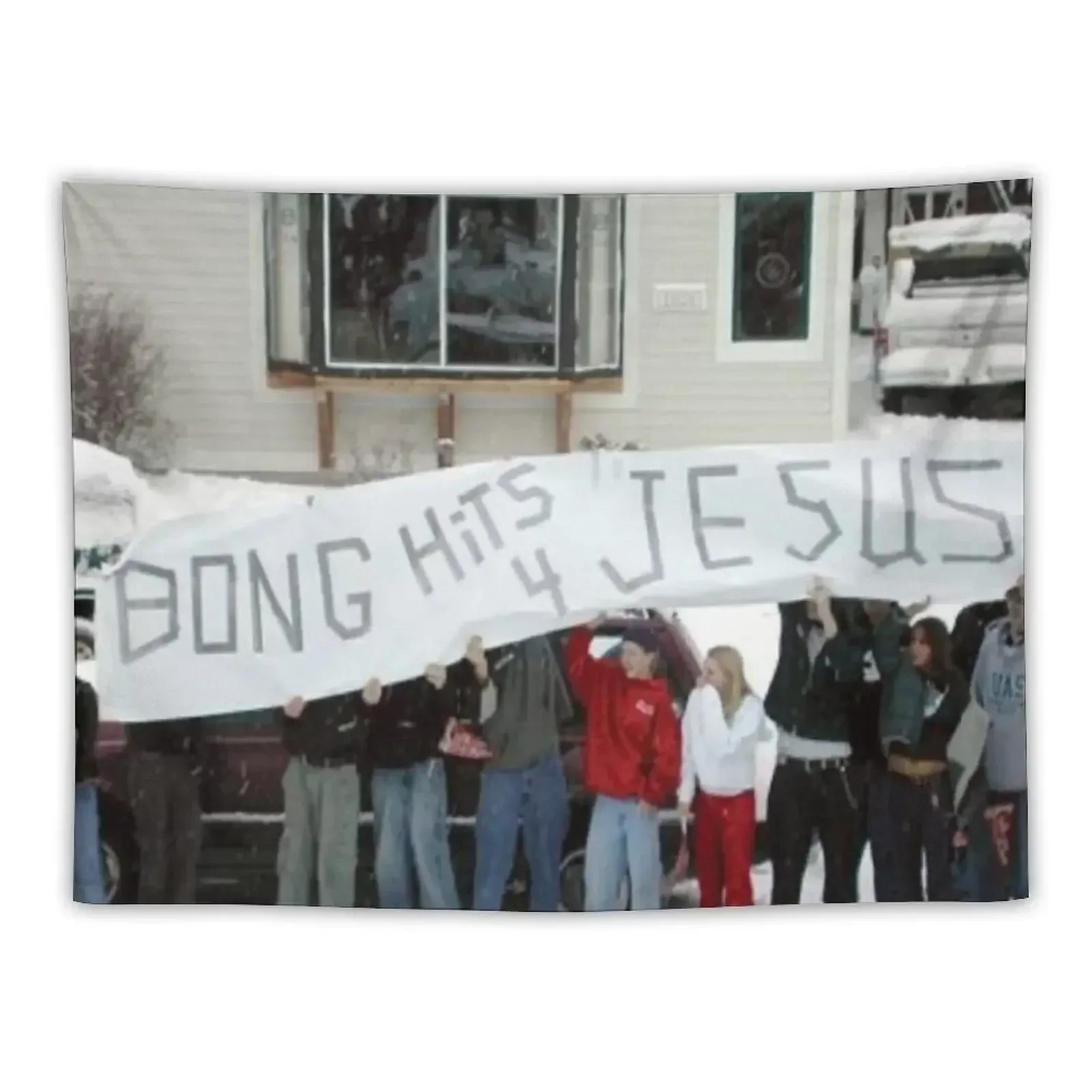 Bong hits for Jesus Tapestry Wall Carpet Room Ornaments Art Mural Tapestry