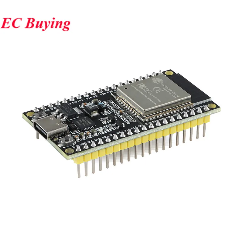 ESP32 WROOM-32 Development Board TYPE-C Micro-USB CH340C/CP2102 WiFi+Bluetooth Wireless Module Dual Core Ultra-Low Power