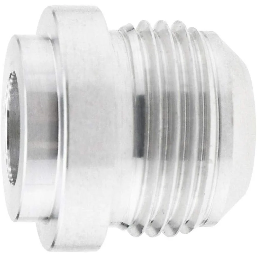 1pc Aluminum AN10 Straight Male Weld Fitting Adapter Weld Bung Nitrous Hose Fitting Silver Weld On Bung Weld On Fittings