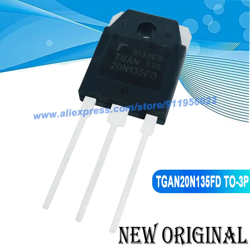 (5 Pieces) TGAN20N135FD 20N135FD TO-3P 3DD4515 400V 15A / TGAN30N135FD1 30N135FD1 1350V 30A / A2151 C6011 2SA2151 2SC6011 TO-3P