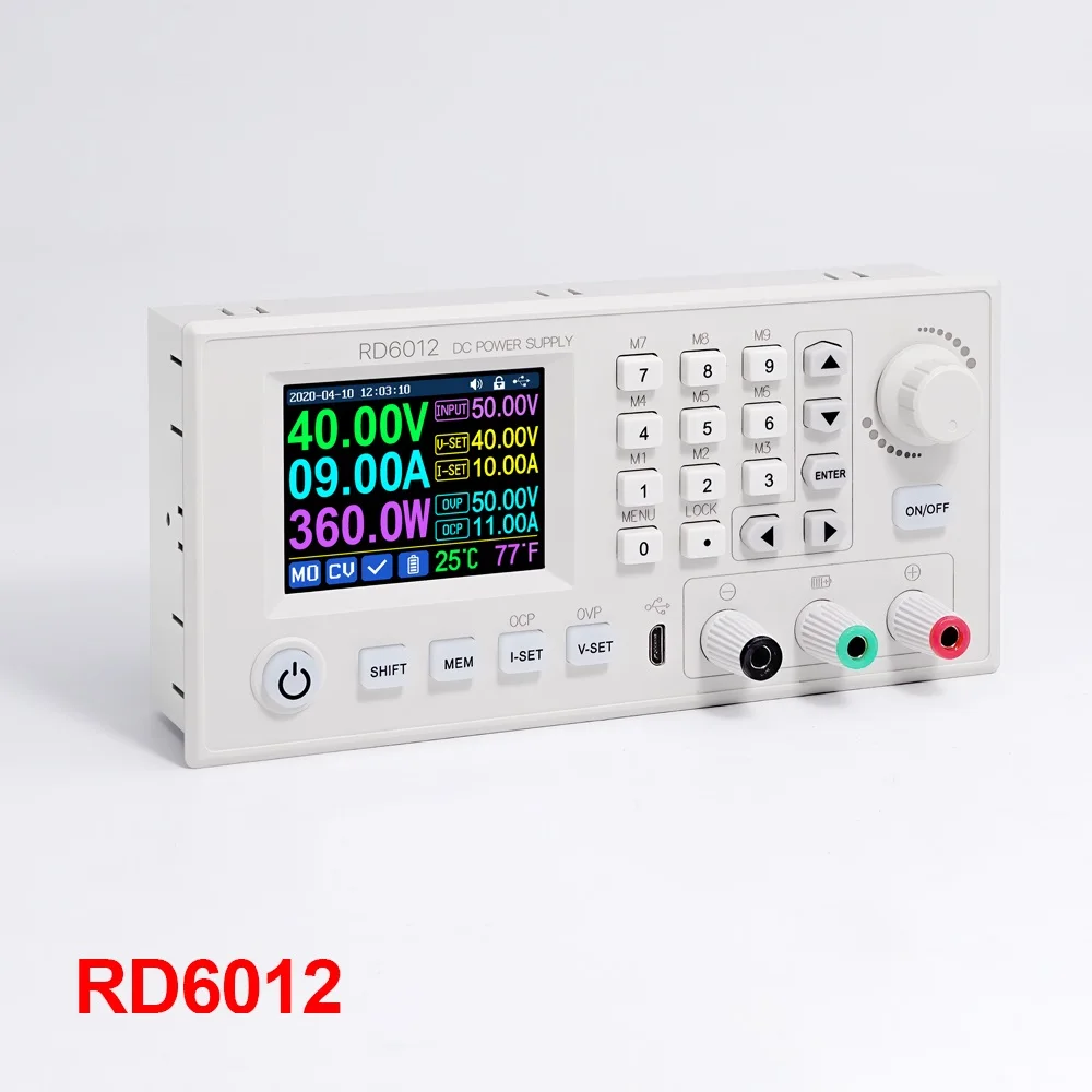 

RD6012 CNC DC adjustable power supply test maintenance power switch voltage regulator 60V step-down module