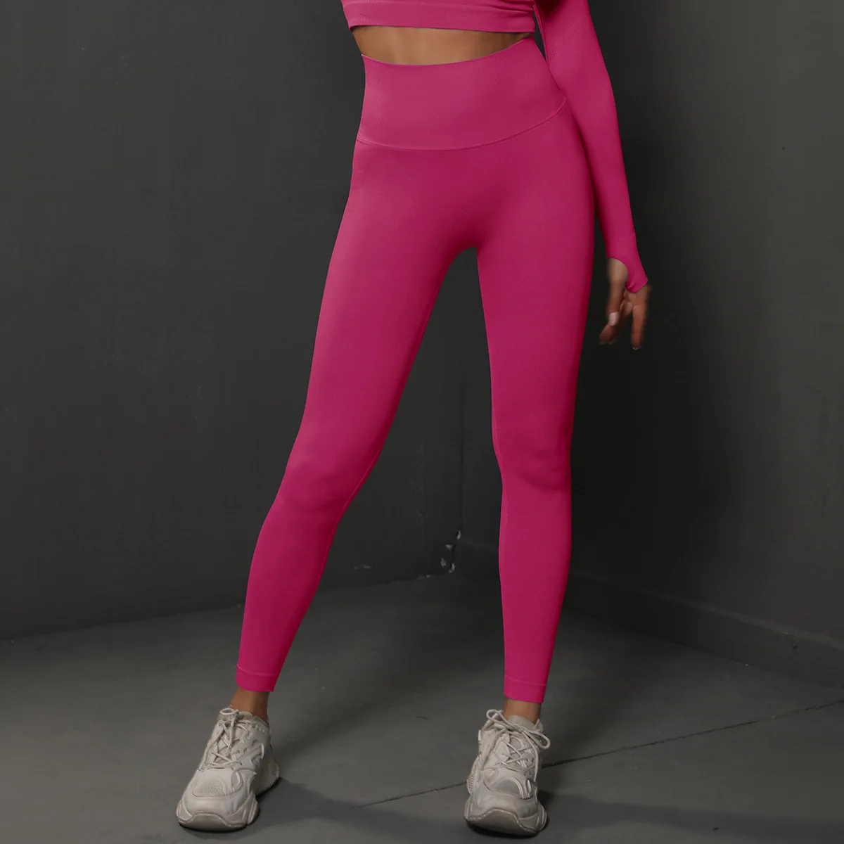 Po-Lifting-Leggings mit hoher Taille für Damen, Bauchkontrolle, Po-Lifting-Effekt, butterweiche Gym-Yoga-Hose, Push-Up-Effekt – Detail 7