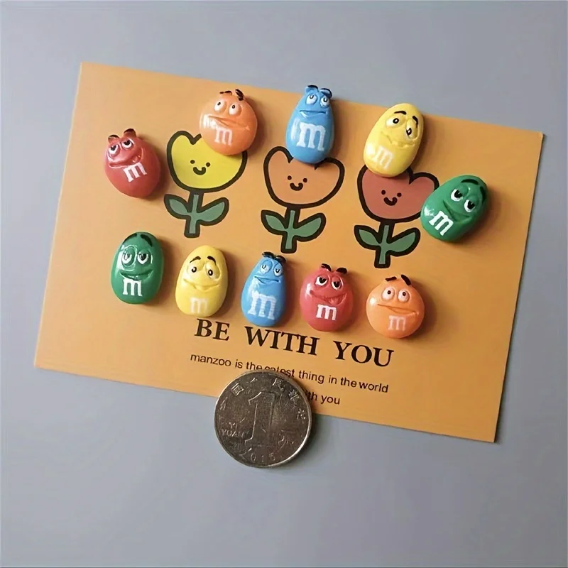 Creative personality M bean refrigerator early education message fixed magnet