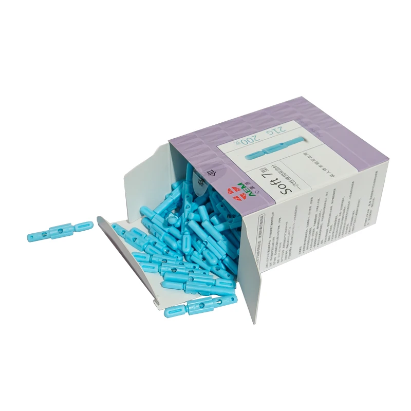 Blood Collection Pen Tips Lancet Lancing Penbloodletting 21G Disposable Sterile for Diabetes Three-needle Pen Multi-four Head view 6