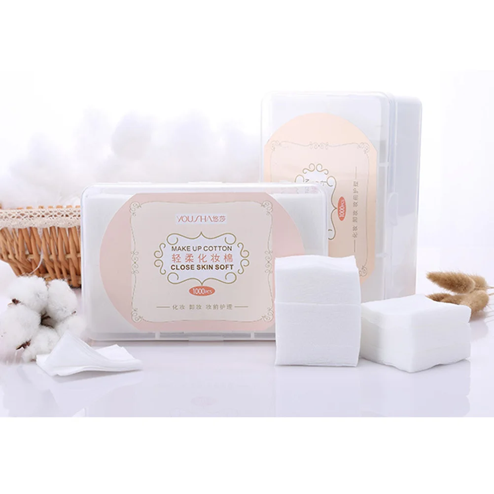 1000pcs Non-Woven Makeup Pads Facial Cotton Rounds For Face Toner Nail Polish Removal Women Pad Daily Skincare
